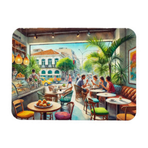 Cafe in Rio Brazil Mug Magnet