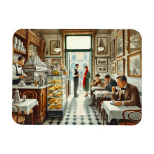 Cafe in Rome Mug Magnet