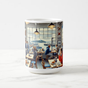 Cafe in San Francisco Alcatraz Coffee Mug