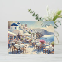 Cafe in Santorini