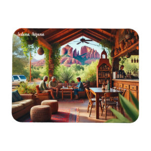 Cafe in Sedona Arizona Magnet