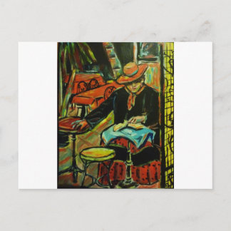 Cafe in the South of France Postcard