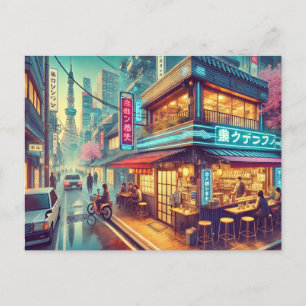 Cafe in Tokyo Postcard