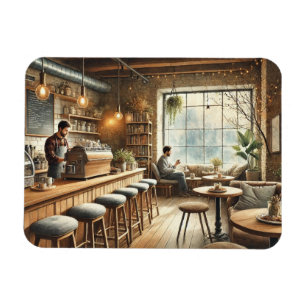 Cafe in Vancouver Mug Magnet