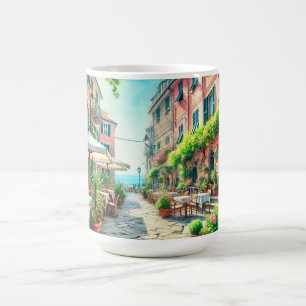Cafe in Vernazza Italy Coffee Mug