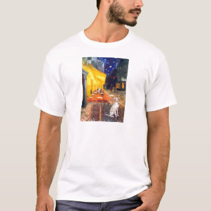 Cafe -Italian Greyhound 5 T-Shirt