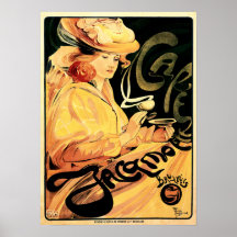 CAFE JACAMOTTE Brussels Art by Fernand Toussaint