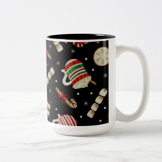Cafe Latte Christmas Coffee Mug (Right)