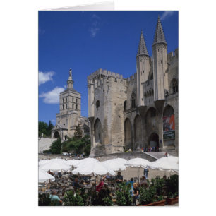 Cafe, Le Palais des Papes, Avignon, Vaucluse,