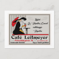 Café Leitmeyer, German retro style coffee shop ad