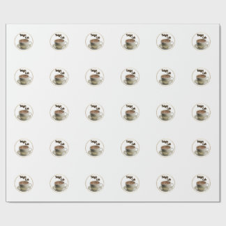 Cafe logo  wrapping paper
