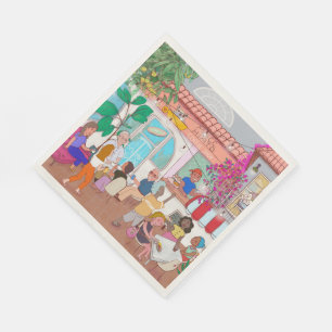 Café Macchiato Miramar Paper Napkins