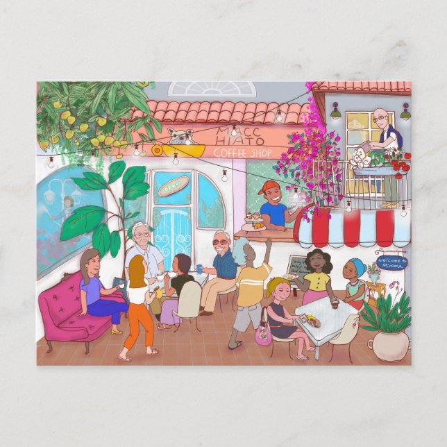 Café Macchiato Miramar Postcard (Front)