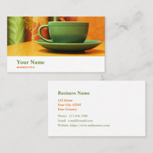Café Manager Cafeteria Catering Business Card