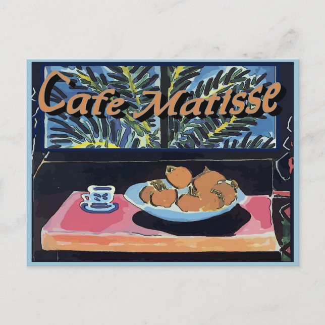 Cafe Matisse, Oranges  Poster Postcard (Front)