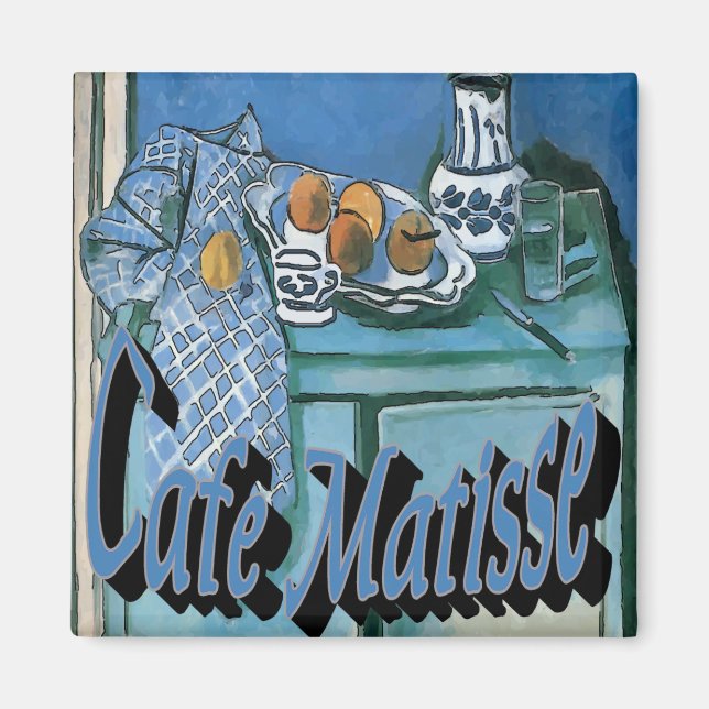 Cafe Matisse Poster Coffee Stand Magnet (Front)