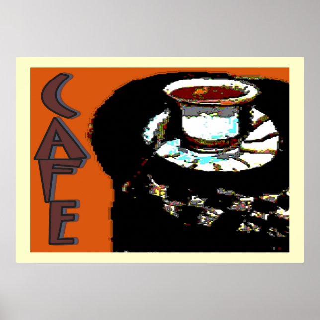 Cafe Matisse Style Sign (Front)
