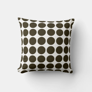 Café Mocha Neutral Dots Cushion