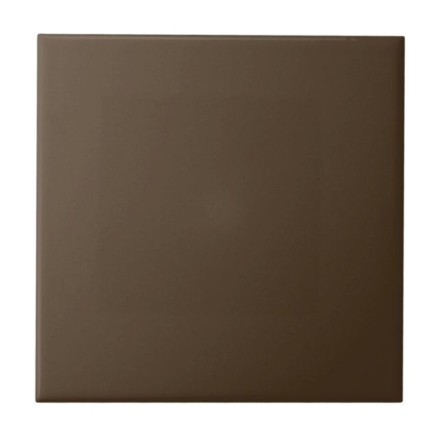 Café Noir Black Coffee Brown Solid Colour Tile (Front)
