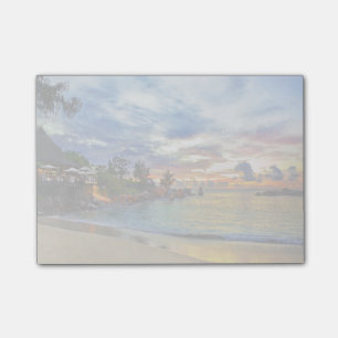 Cafe On Tropical Beach At Sunset Post-it Notes