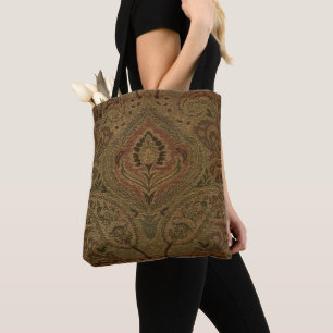 Cafe Paisley Tote Bag