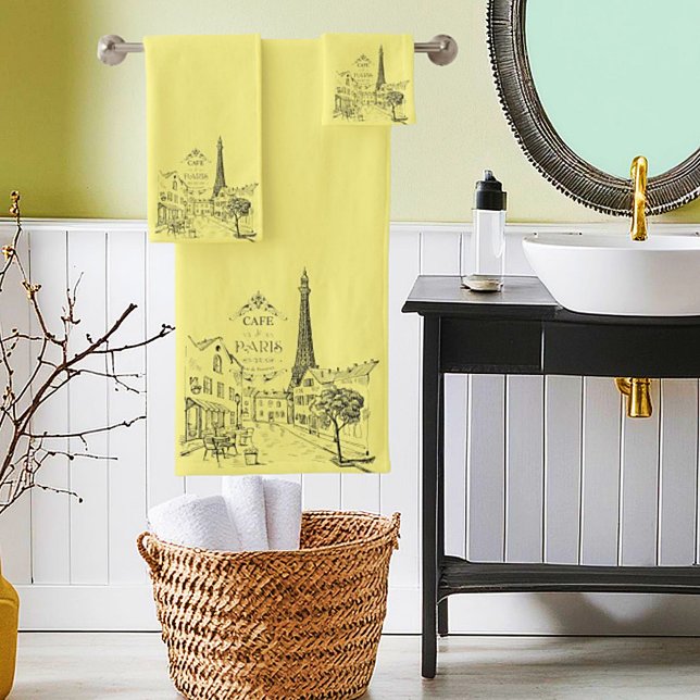 Cafe Paris Bath Towel Set (Creator Uploaded)