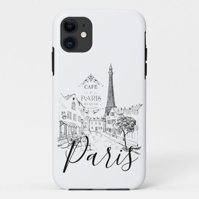 Cafe Paris   Case-Mate iPhone Case (Back)