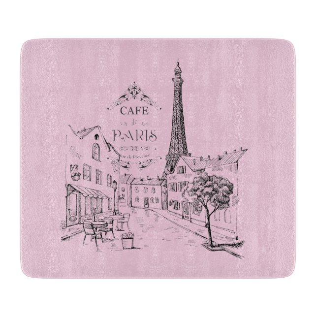 Cafe Paris Cutting Board (Front)