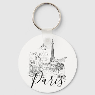 Cafe Paris Key Ring
