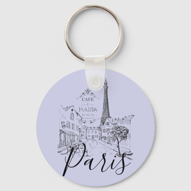 Cafe Paris   Keychain (Front)