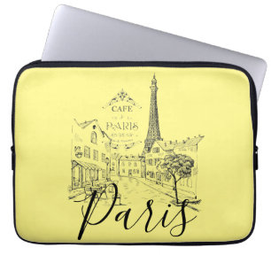Cafe Paris   Laptop Sleeve