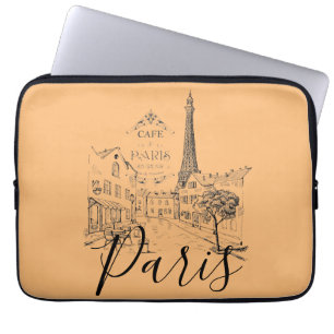 Cafe Paris Laptop Sleeve