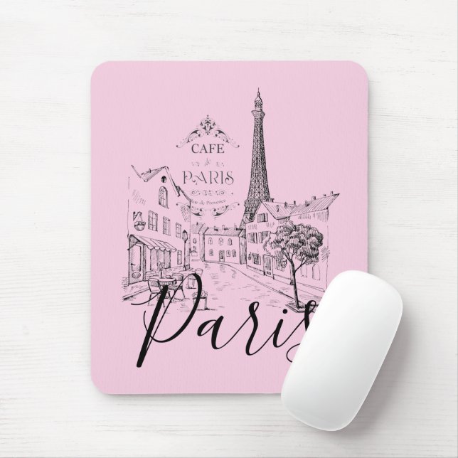 Cafe Paris   Mouse Pad (With Mouse)