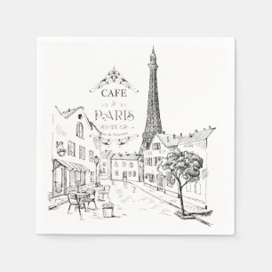 Cafe Paris Napkin