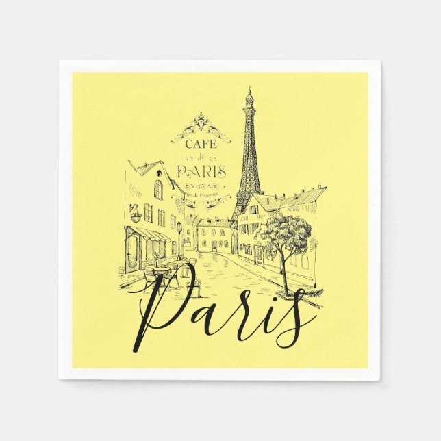 Cafe Paris   Napkins (Front)