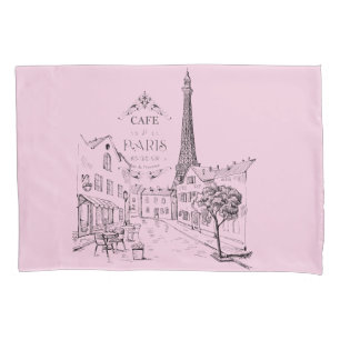 Cafe Paris Pillowcase