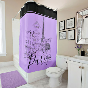 Cafe Paris   Shower Curtain