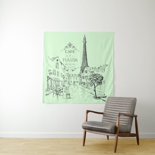 Cafe Paris Tapestry (In Situ)