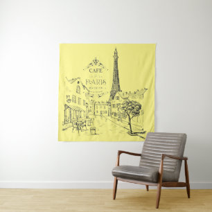 Cafe Paris Tapestry