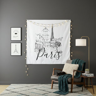 Cafe Paris Tapestry