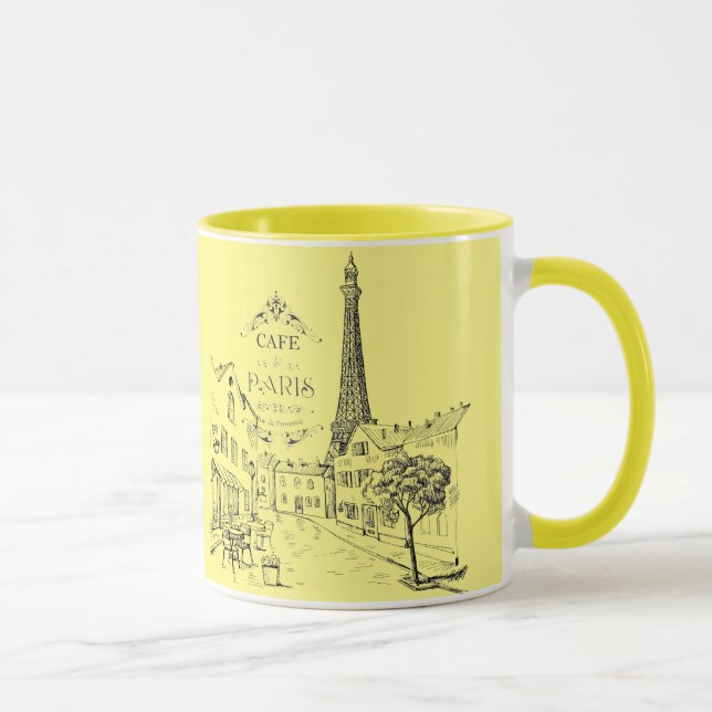 Cafe Paris Two-Tone Coffee Mug (Right)