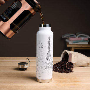 Cafe Paris Water Bottle