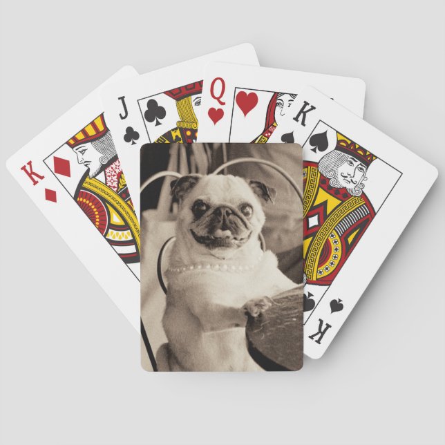 Cafe Pug Playing Cards (Back)