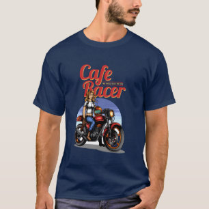 Cafe Racer Classic Motorcycle Design retro T-Shirt