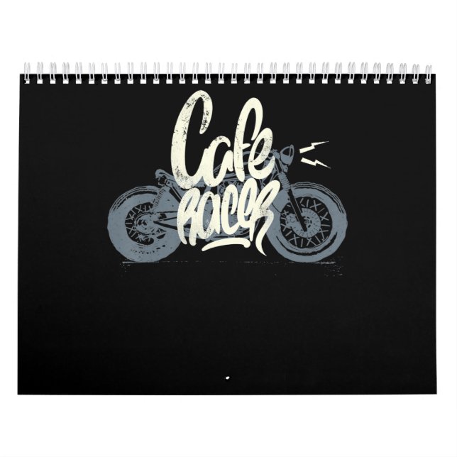 Cafe Racer Gift For Motorcycle Lovers Calendar (Cover)
