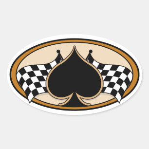 Cafe Racer / Motorcycle Oval Sticker