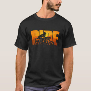Cafe Racer Ride Bike Sunset Motorcycle Biker Life T-Shirt