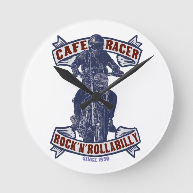 Cafe racer round clock (Front)