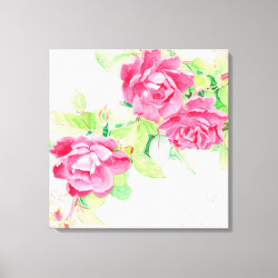 Café Roses Canvas Print