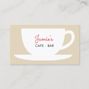 Cafe shop coffee company business card template